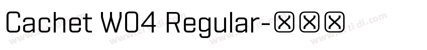 Cachet W04 Regular字体转换